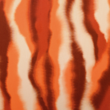 Viscose satijn Batik Stripes, orange