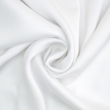 Tissu satin de viscose Ellen, blanc