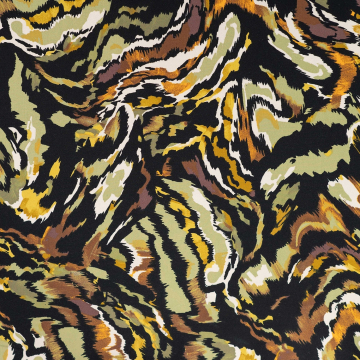 Viskose Stretch Brush Stripes, khaki