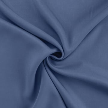 Viscose twill, jeansblauw