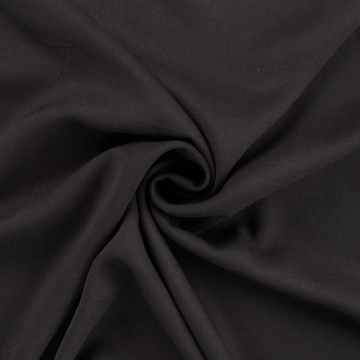 Viscose twill, zwart