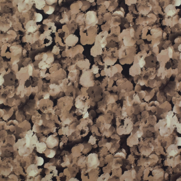 Viscose twill spots, bruin