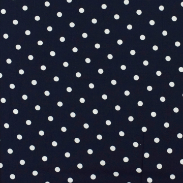 Viscose Voile MBig Dots, marineblauw