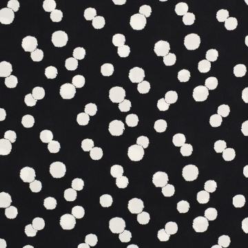 Viscose Voile dots, black