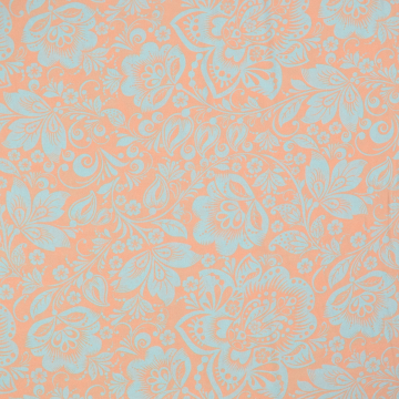 Viscose Voile Ibiza Flowers, apricot