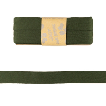 Biais couture jersey viscose 3m vert militaire