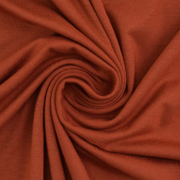 Tissu jersey viscose, terracotta