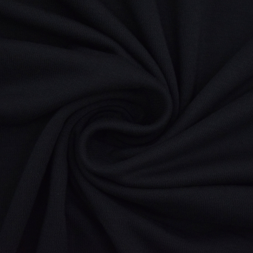 Tissu jersey de viscose Vintage Modal Touch, noir