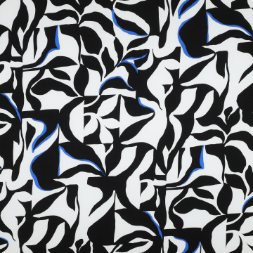Viscose fabric abstract, black