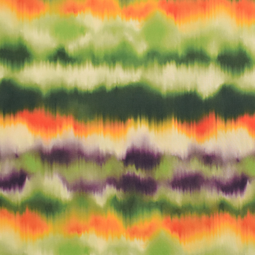 Viscose Fabric batik stripes, green