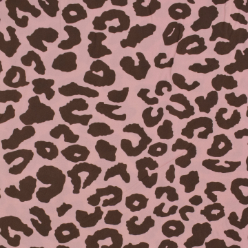 Viscose stof Leo Dots, oudroze