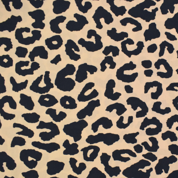 Viscose stof Leo Dots, beige
