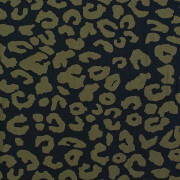 Viscose stof Leo Dots, marineblauw
