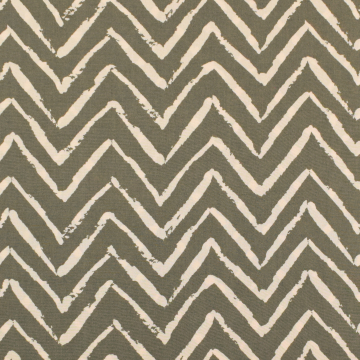 Viscose stof Zig Zag, olijfgroen