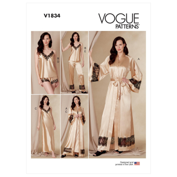 Vogue 1834 Nachtkleding mt. 34-42, Dui/En/Fr
