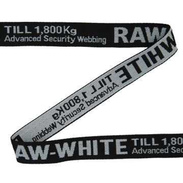 Webband Raw-White, schwarz