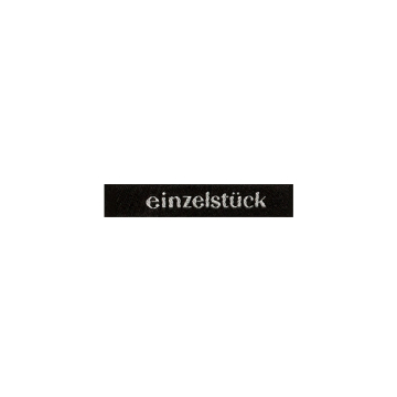 Étiquette vêtement Einzelstück, noir