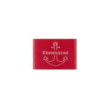 Étiquette vêtement Küstenkind, rouge