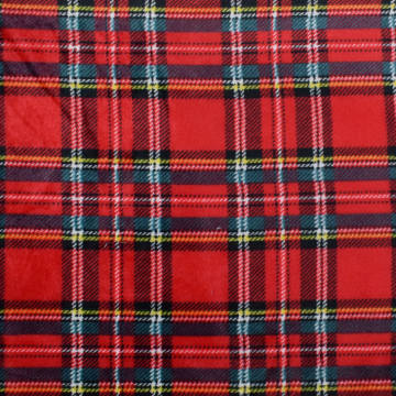 Wellnessfleece Check, rood