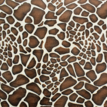 Tissu polaire doux wellness Girafe, blanc cassé