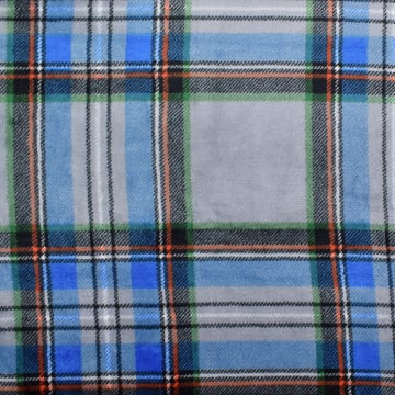 Wellnessfleece kariert, grau