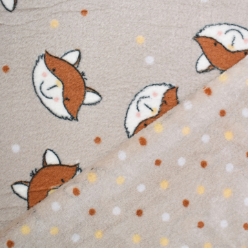 Wellnessfleece Little Fox, beige