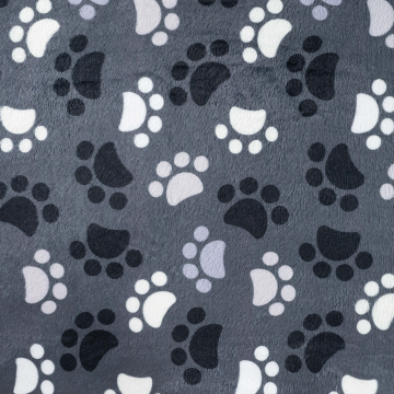 Wellnessfleece poten, grijs