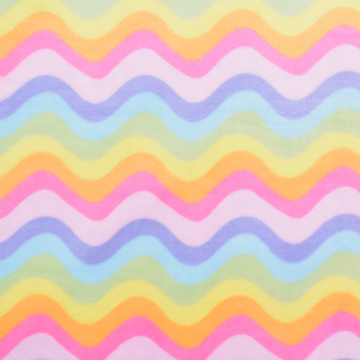 Wellnessfleece Rainbow Waves, veelkleurig