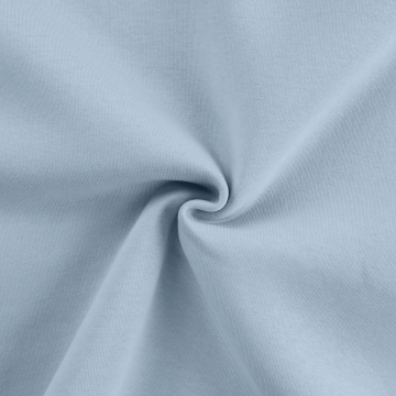Tissu sweat molleton, baby bleu