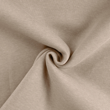 Tissu sweat molleton, beige chiné