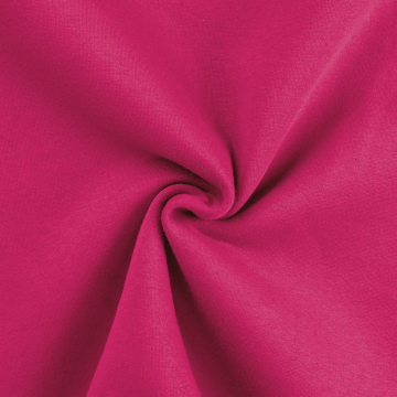 Tissu sweat molleton, rose fuchsia