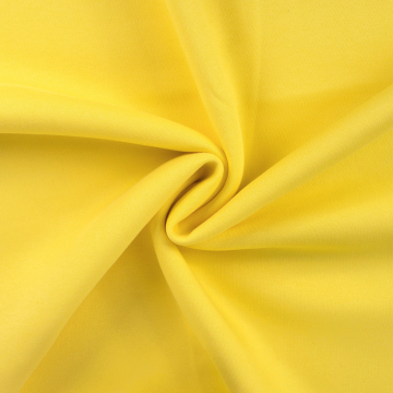 Tissu sweat molleton, jaune soleil