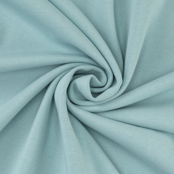 Tissu sweat molleton uni, bleu pastel