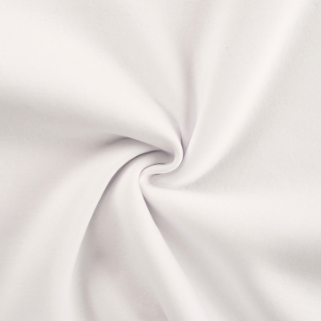 Tissu sweat molleton, blanc
