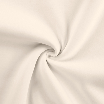Tissu sweat molleton, blanc cassé