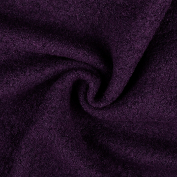 Tissu lainage bouclette, pourpre foncé