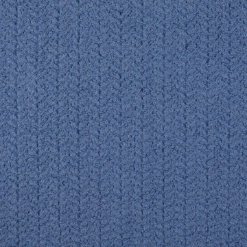Tissu lainage zigzag aspect bouclé, denim bleu
