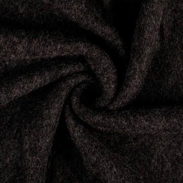 Tissu laine vierge uni, anthracite