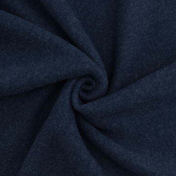 Wollen fleece uni, donkerblauw