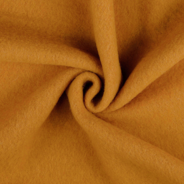 Tissu laine vierge uni, ocre
