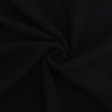 Tissu laine vierge uni, noir