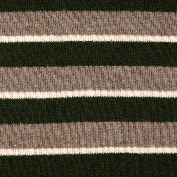 Tissu laine mélangée maille tricot rayé Colour Stripes, vert