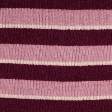 Gebreide stof met wol Colour Stripes, roze