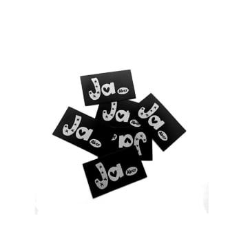 Patch écusson XL à coudre Ja Aber, noir