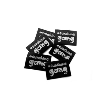 Patch écusson XL à coudre #sunshinegang, noir