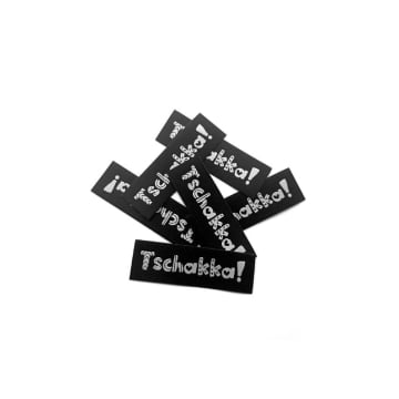 Patch écusson XL à coudre Tschakka !, noir