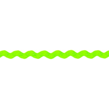 Zigzagband neongroen 5 mm