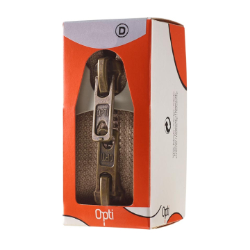 split metal zipper (M60), light brown