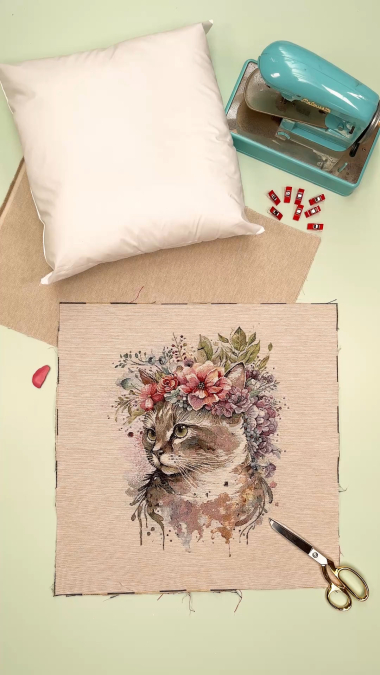 Coudre coussin avec fermeture portefeuille