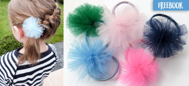 DIY élastique pour cheveux en tulle
